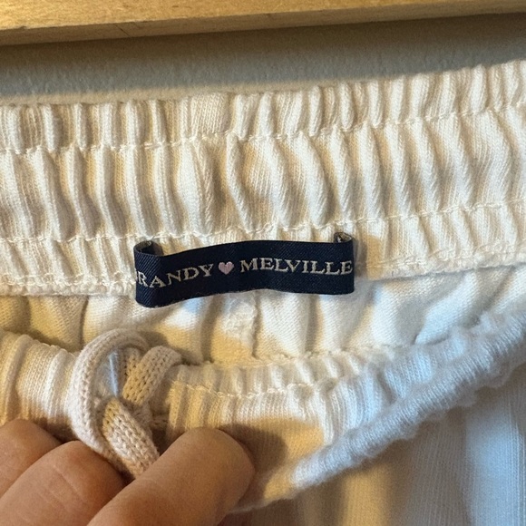 White Brandy Melville Anastasia sweatpants - Picture 3 of 3